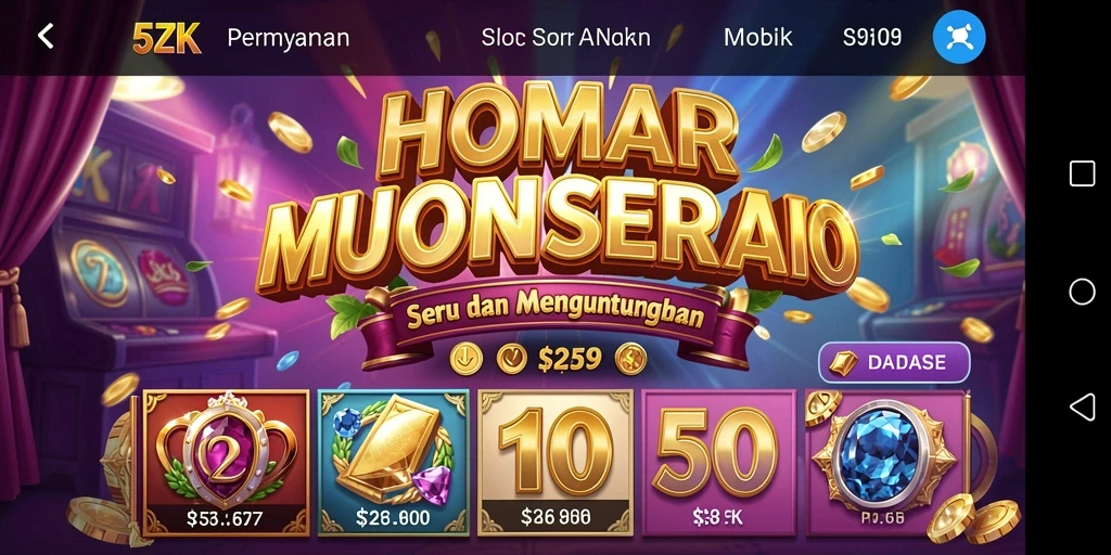 Screenshot gameplay 5ZK menampilkan suasana slot yang menarik.