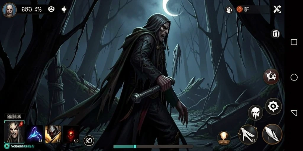 Screenshot 6CF menampilkan kegelapan dan ketegangan gameplay horor.