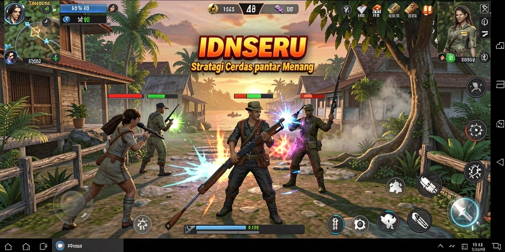 Tampilan gameplay menarik dari IDNSERU yang menantang.