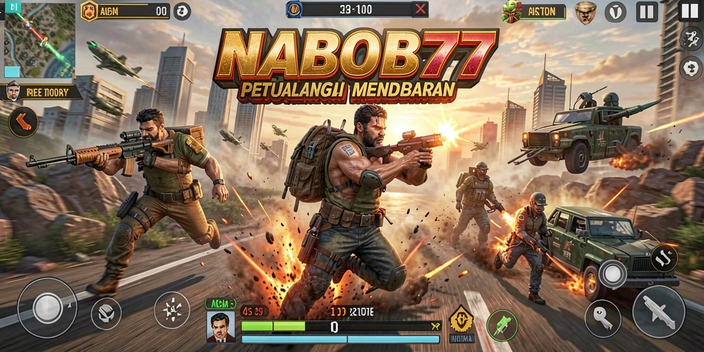 Screenshot NABOB77 menampilkan aksi seru dalam permainan.