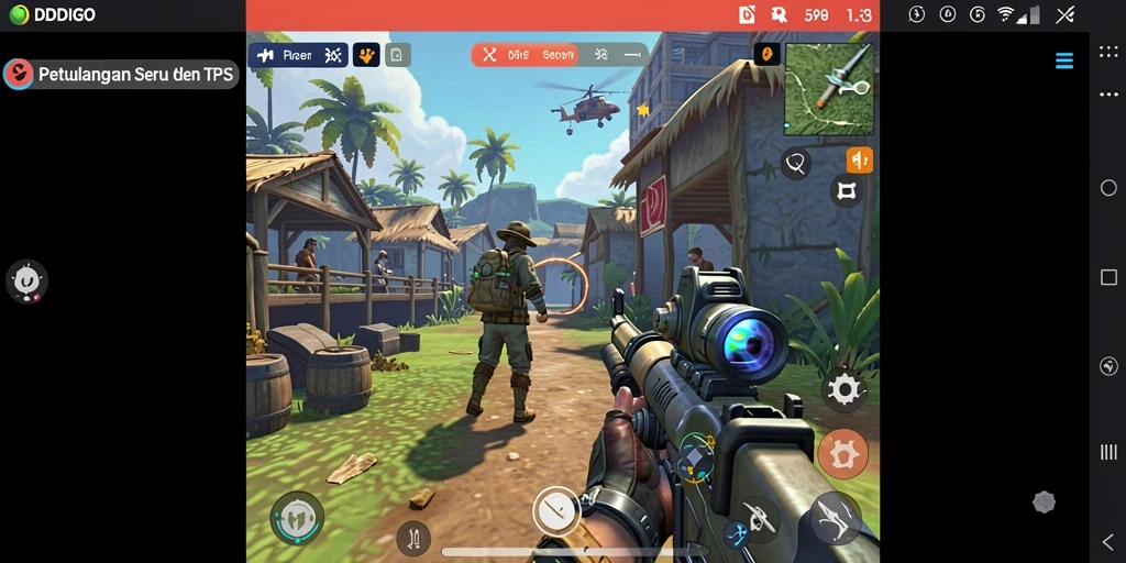 Tampilan gameplay TPS yang mendebarkan dalam ODDIGO.