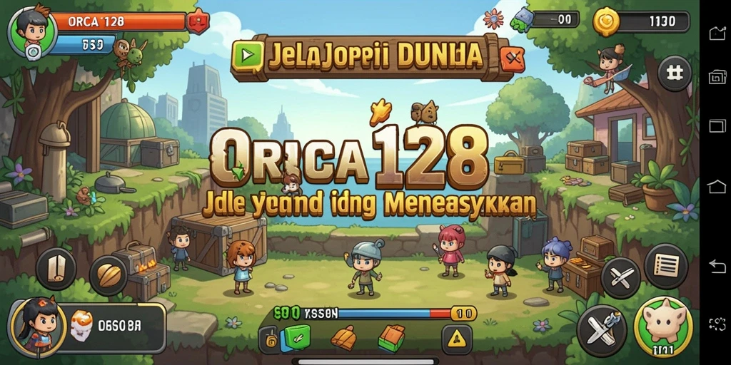 Tampilan gameplay ORCA128 yang seru dan mengasyikkan.