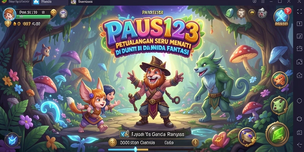 Tampilan gameplay PAUS123 yang penuh aksi dan petualangan seru.