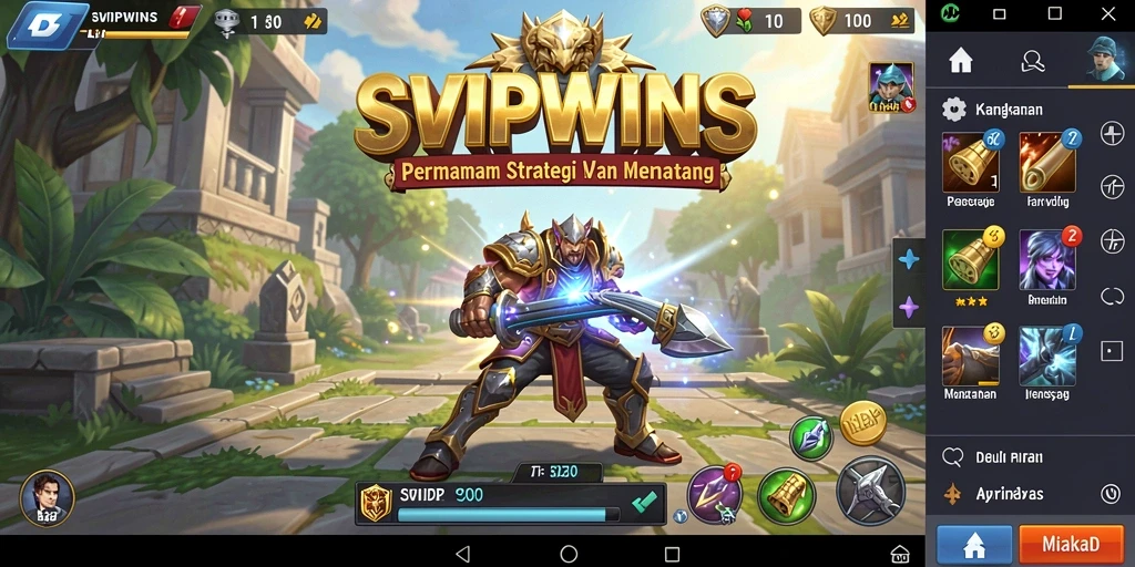 Tampilan gameplay menarik dari SVIPWINS yang penuh strategi.